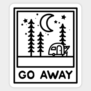 Go Away Sticker